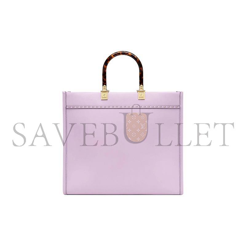FENDI SUNSHINE MEDIUM LEATHER TOTE IN PURPLE 8BH386ABVLF1HOV (35*31*17cm)